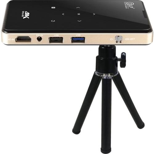 DLP P09 2020 Full HD Projector Android 9.0 DDR4 2GB 16GB Mini Portable 4K Wifi Projector Bluetooth Battery Video Beamer