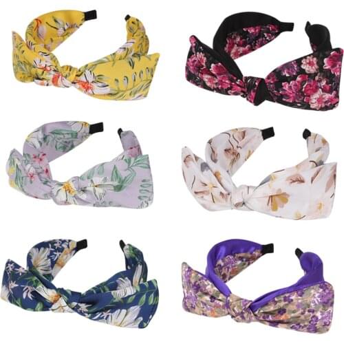 Simple Cloth Floral Wide Side Ladies Hair Hoop Flower Portable Hair Band Gift Headdress Headband резинки для волос 2021 Summer