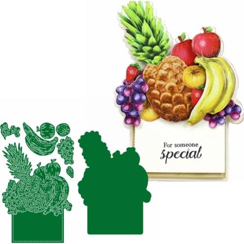 Heaps Of Fruits Metal Cutting Dies Fuits Frame Die Cuts For Card Making DIY Scrapbook Decoration New 2019 Embossed Crafts Cards