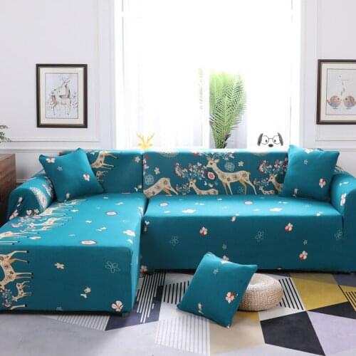 Stretch Slipcovers Sectional Elastic Stretch Sofa Cover for Living Room Couch Cover L shape Armchair Cover Single/Two/Three seat