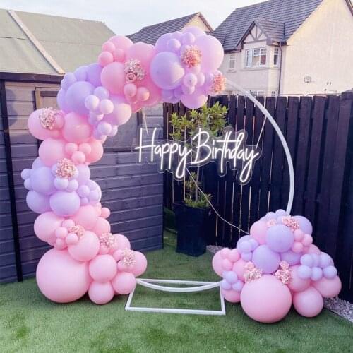 103pcs Macaron Pink Purple Balloons Garland Arch Kit Pastel Globos Baby Shower Marriage Wedding Anniversary Party Decorations