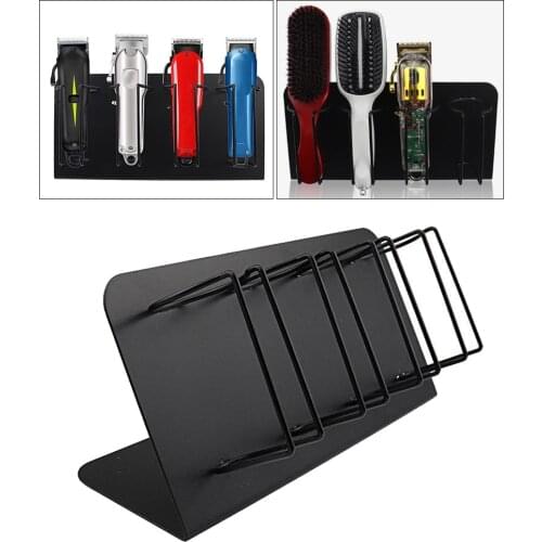 Clipper Rack for Barbers 4 Slots Stainless Steel Electric Hair Clipper Storage Rack Hair Cutter Trimmer Holder Stand Organizer