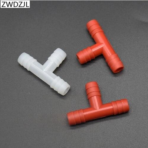 Garden irrigation 8mm tee barb Connector 8/11 Garden hose tees splitter 3/8 adapter For greenhouse gardening water system 25pcs