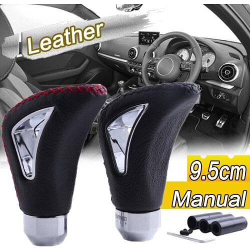 9.5cm Universal Car Gear Shift Knob Stick Manual Transmission Leather Car Extended Gear Shifter Gear Head Knob