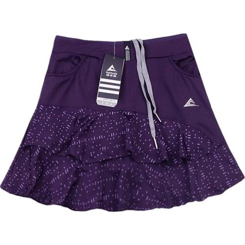 Built-in Panties Quick Dry Fungus Tennis Skort Woman Running Fitness Badminton Skirt Anti Glare with Pocket
