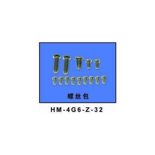 Walkera 4G6 Spare Parts HM-4G6-Z-32 screw package Track Shipping