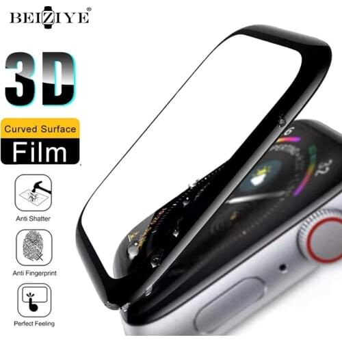 3D Full Cover Tempered Glass For Apple Watch Series 1 2 3 38mm 42mm Screen Protector iWatch 4 5 40MM 44MM For Apple Watch Glass