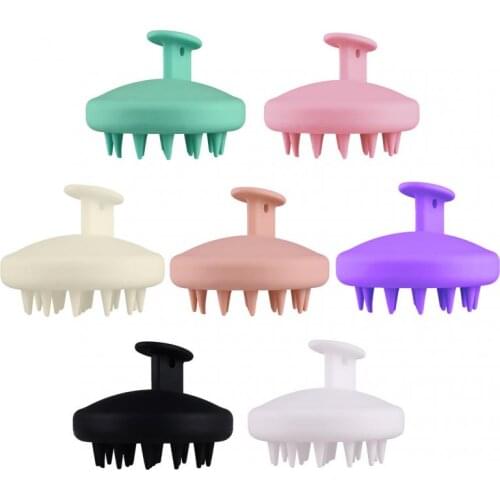 1PCS Silicone Head Shampoo Brush Washing Massager Bath SPA Shower Washing Brush Hair Combing Knotted Hair Care Shampoo Brush