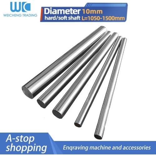 10mm linear shaft L 1050 1100 1150 1200mm 1250mm 1300mm 1350mm 1400mm 1450mm 1500mm chromed linear rail round rod for 3d printer