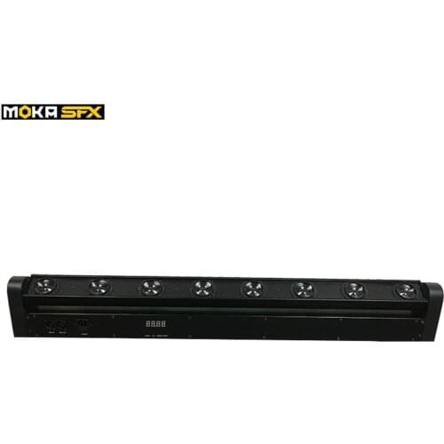 2Pcs/lot 8x12W LED Bar light Beam RGBW Quad Moving Head LED Stage Light DJ DMX Controller