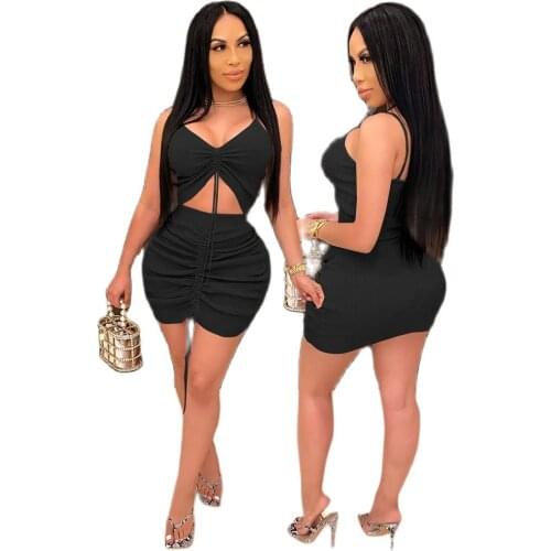 European American New Fashion Fashionable Summer Popular Sexy Navel Dress