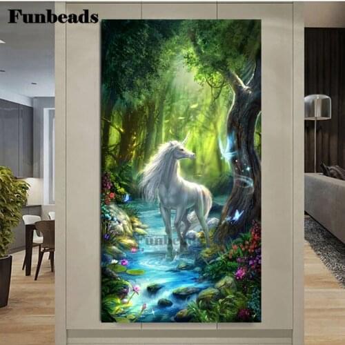 Diamond Painting Animal Unicorn Full Drill 5D DIY Embroidery Cross Stitch Kits Home Bedroom Wall Decor Art Picture Gift FF5627