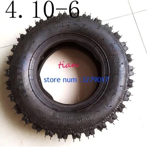Free Shipping Good Quality 4.10-6 Tyre and Rim Fit All Models ATV Go Kart MIni Quad 47cc 49cc Snowplow Tires Snowmobile Tires