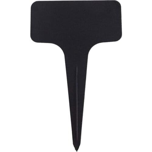Black Plant Markers Garden Bonsai Succulent Seedings Soil Labels Paint Gardening Tags Stake Sign on PVC Sticks K0E2