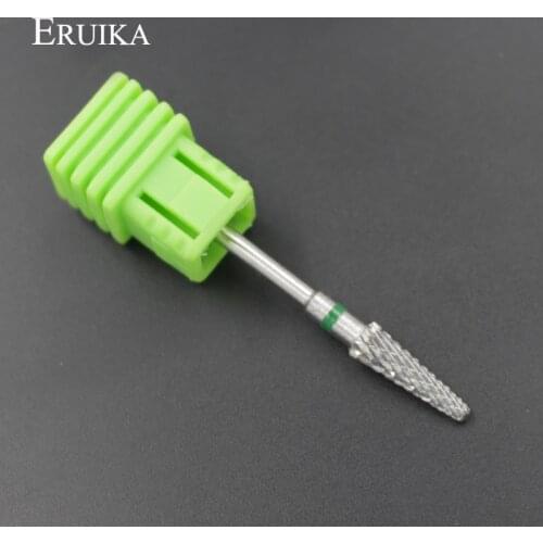 ERUIKA Tungsten Carbide Burr Nail Drill Bit 3/32" Foot Cuticle Clean Bits For Manicure Nail Drill Accessories Nail Art Tools