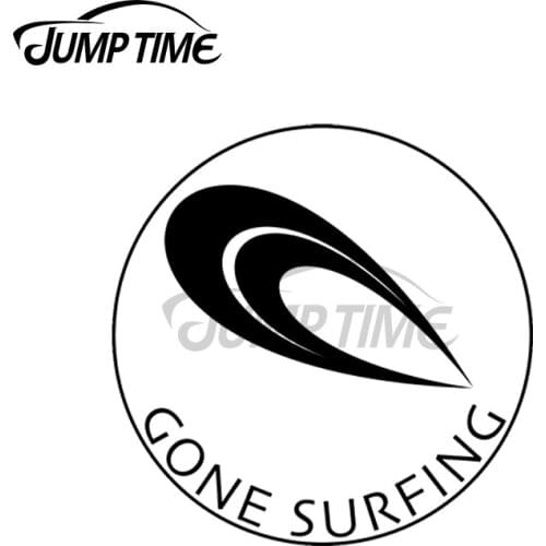 JumpTime 13 x 13cm For Gone Surfing Personality Stickers Vinyl Car Sticker Car Accessories Refrigerator Decals Waterproof