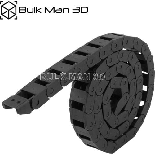 10*20mm Length 1000mm Cable Drag Chain Non-Opening Wire Carrier with End Connectors for CNC Router Machine Tools