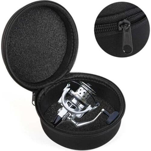 Round EVA material fishing wheel bag diameter 12cm fly fishing wheel bag raft wheel bag fishing gear