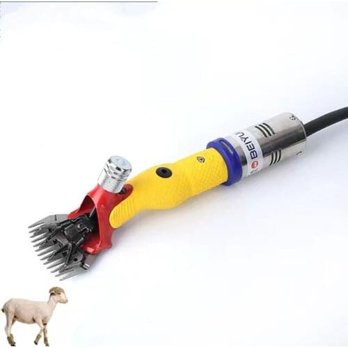 BEIYUAN Wool CLIPPER Yellow Portable AC DC Electric Goat Shearing Machine Clipper Shears Cutter WOOL Scissor 13/9 Tooth Blade