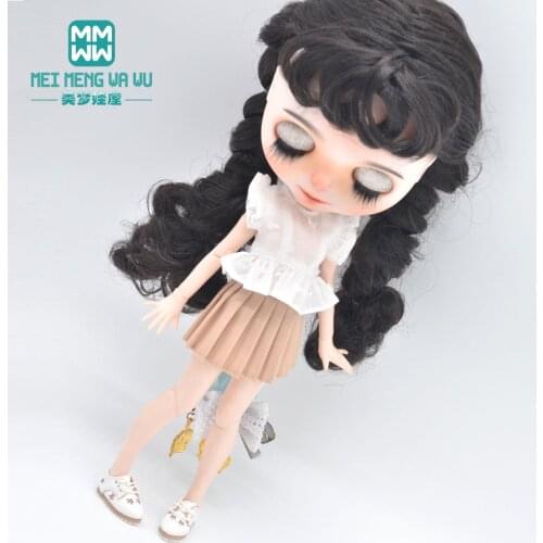 Blyth clothes Fashion shirts, miniskirts, leather shoes for 28-30cm Azone OB23 OB24 doll accessories