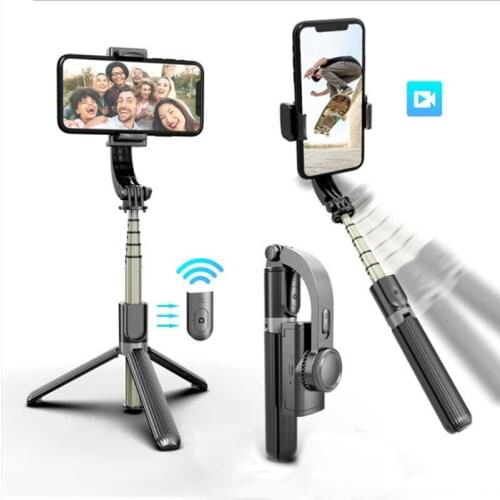 Wireless Bluetooth Selfie Stick Anti-Shake Handheld Gimbal Stabilizer Multifunctional Tripod For iPhone XiaoMi