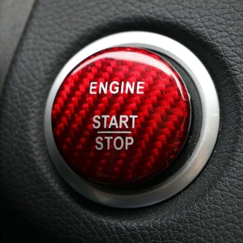 Carbon Fiber Start Stop Engine Button Cover Sticker Ignition Trim for Mercedes Benz C Class W205 C180 C200 C250 C300 C400 C63 S