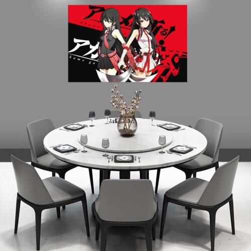Wall Art Home Decorative Akame Ga Kill! Anime Canvas HD Printed Poster 1 Piece Anime Painting Modern Modular Frame Living Room