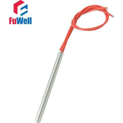 Singe Tube 13 x 100mm Red Wire Heater Cartridge Element AC 220V 350W