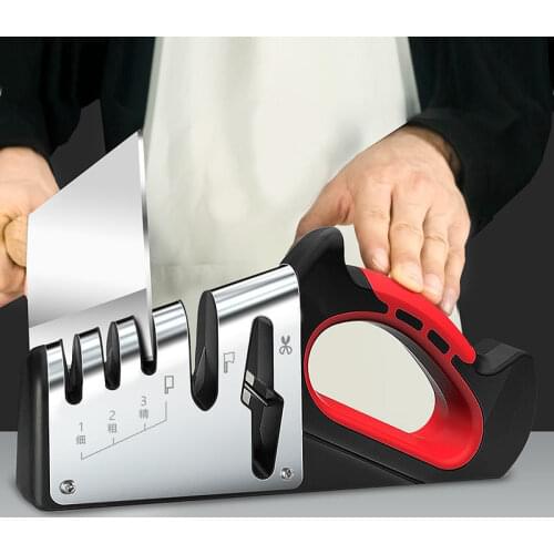 Knife Sharpener 5 in 1 Professional Sharpening Stone Grinder Knives Whetstone Tungsten Diamond Ceramic Sharpener Kitchen Tools