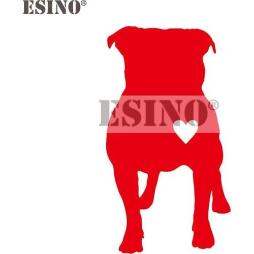 Car Styling Funny Labrador LAB Love Heart Decorative Decal Cartoon PVC 3D Carving Car Body Sticker Pattern Vinyl