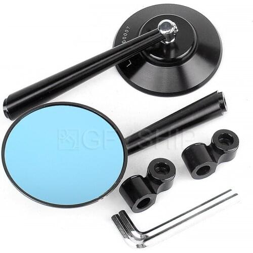 Universal Motorcycle Side Mirrors Motocross Back Side Convex Mirror Carbon Fiber Scooter Blu-ray Convex E-Bike Rearview Mirrors