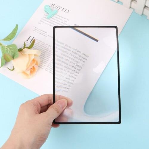 Magnifying 1PC180X120mm A5 Flat PVC Magnifier Sheet X3 Book Page Magnification Magnifying Reading Lens Y5JA