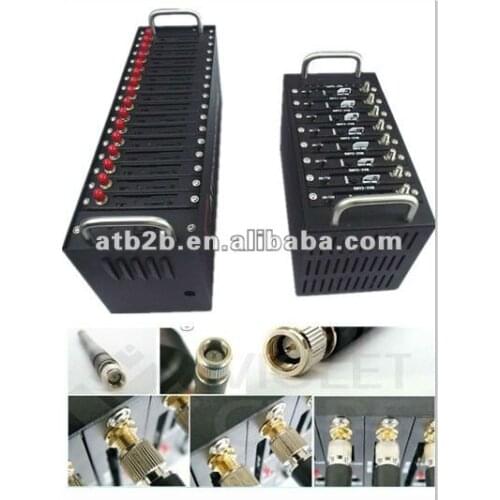 High speed 16 port GSM SMS modem pool q2403 wavecom modem support ussd stk