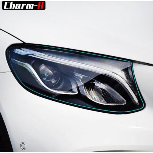 Car Headlight Protective Transparence Restoration TPU Protection Film For Mercedes Benz ML E C GLA GLC Class w212 w213 w205 x156