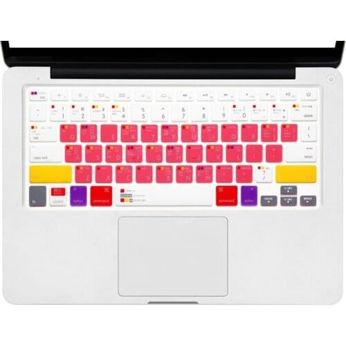 For Mac OS X OSX-M-CC-2 Shortcuts Hot Keys New Chinese Function Key Keyboard Skin Protector For Macbook Pro Air Retina 13 15 17