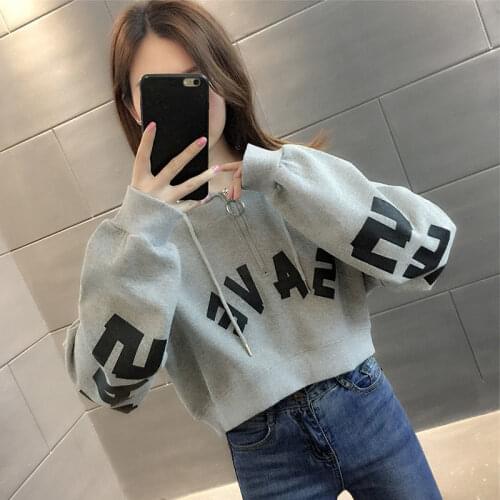 Short sweater womens 2021 new early autumn thin high waist western style fried street coat jacket
