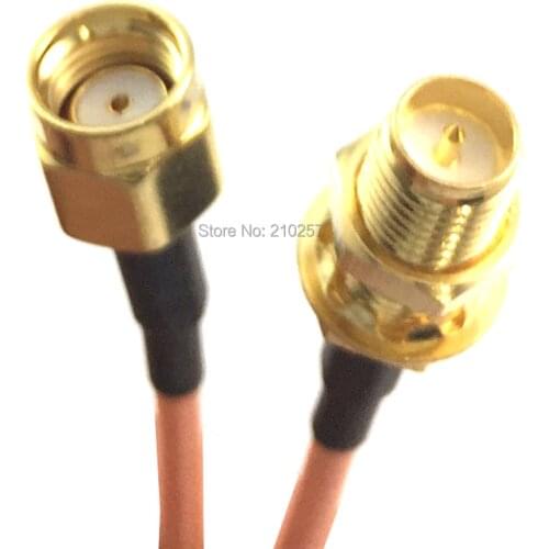 1pcs RG316 Sma Coaxial Cable 50cm rp-Sma Male Plug to RP-sma Female Jack Connector