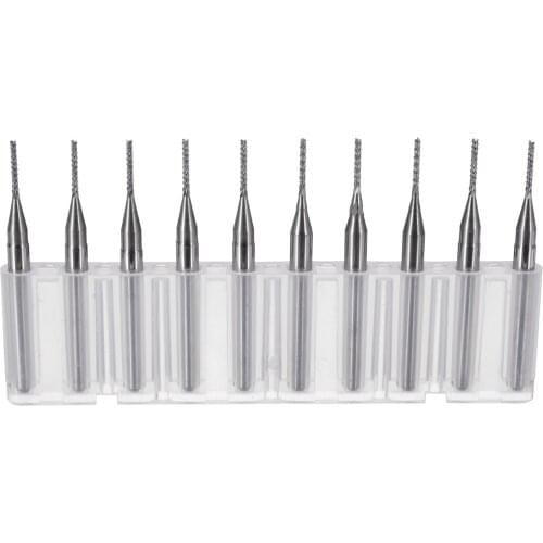 10pcs/kit Tungsten Steel Corn Milling Cutter Straight Shank End Mill Drill Bit For Metal Wood DIY Electronics Jewelry Engraving