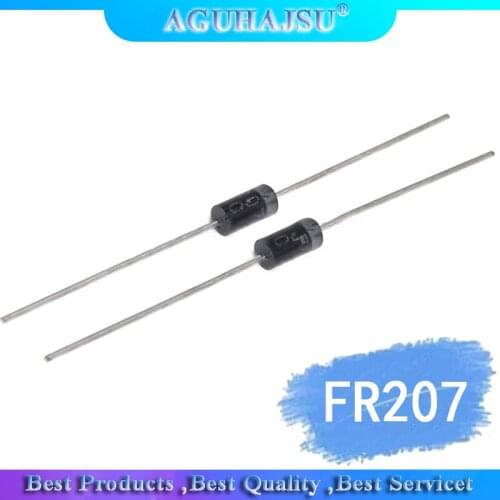 100pcs Rectifier Diode 2A 1000V DO-15 FR207