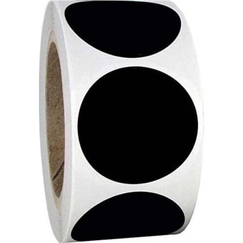 120pcs/roll Blank Label Round Chalkboard Sticker Kitchen Pantry Labels for Canning Mason Spice Jars