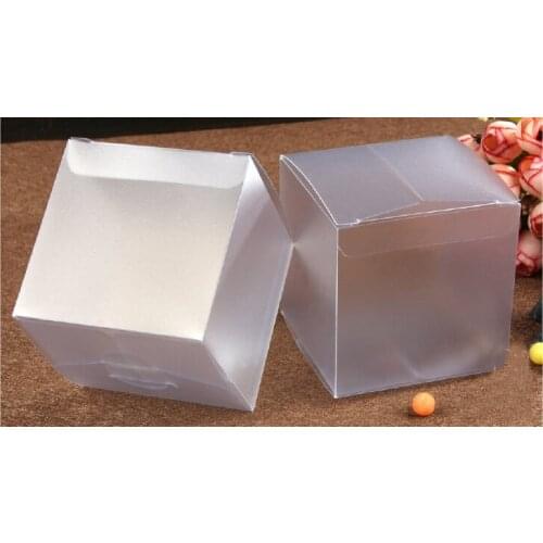 500pcs 7*7*7cm Frosted Pvc Box Plastic Clear Box Gift Boxes For Jewellery/Candy/food Packaging Display Boxes Diy Cases Storage