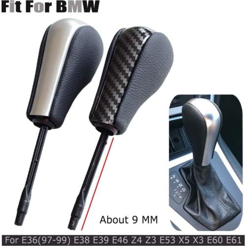 Automatic Car Gear Shift Knob For BMW X3 Series E83 2003-2010 ABS Leather Carbon fiber/Black/Silver Car Styling