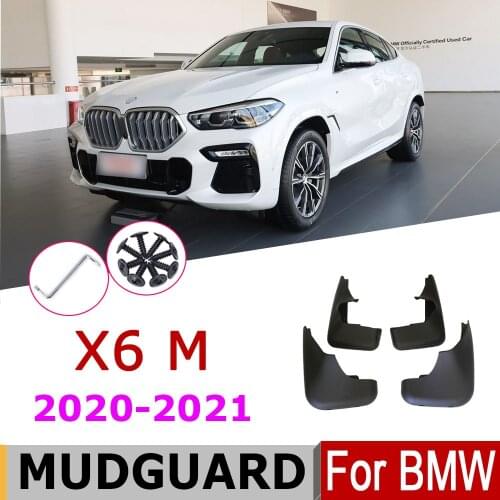 Mudguards For BMW X6 M 2020 BMW X6 Sport G06 2021 Sport Front Rear Fender Mud Flaps Guard Splash Flap Mudguard Car Accessories