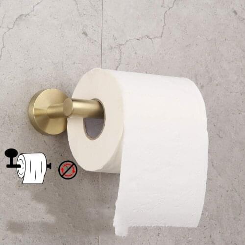 Rolling Paper Holders WC Antiskid Household Supplies Toilet Stainless Steel Bathroom Accessories Set Tissue Roll Holders