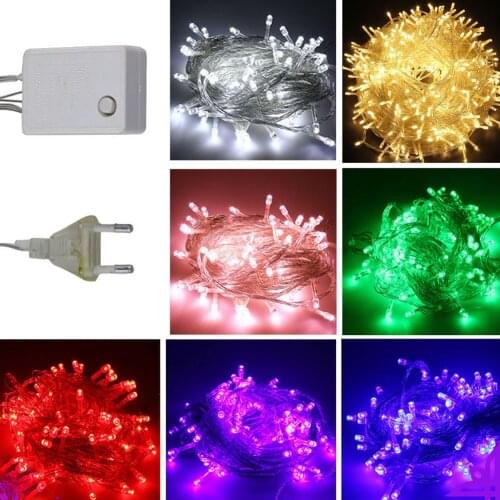 Holiday Led christmas lights outdoor 100M 50M 30M 20M 10M led string lights decoration for party holiday wedding Garland