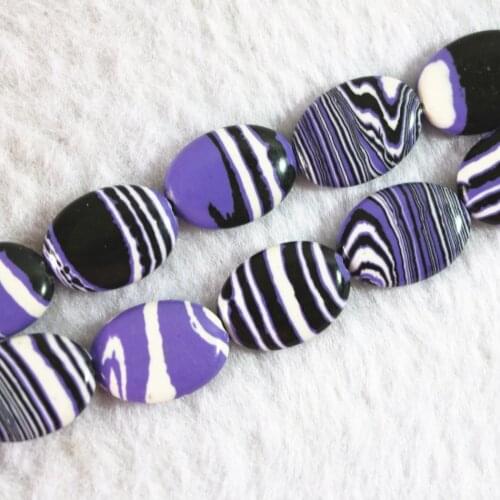Beautiful charming purple stripes turquoises calaite stone 10*14mm 13*18mm oval loose beads diy Jewelry 15"B762