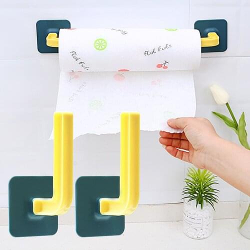 Multi Wall Hanging Hook Storage Rack Tissue Toilet Roll Paper Holder Kitchen Utensil Shelf