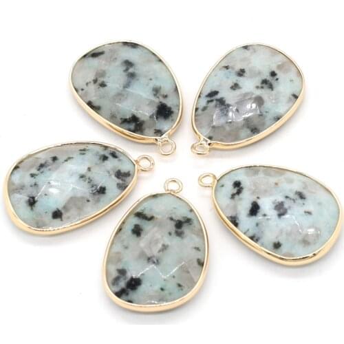 Natural Agates Stone Pendulum Pendant for Women Healing Crystal Necklaces Bracelets Pendants Reiki Jewelry Size 23x34mm