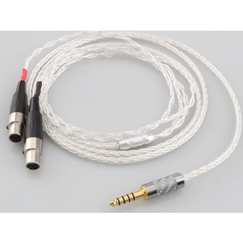 New HIFI 2.5/3.5/4.4mm/XLR Balanced Earphone Headphone Upgrade Cable Silver Plated for Audeze LCD-3 LCD3 LCD-2 LCD2 LCD-4