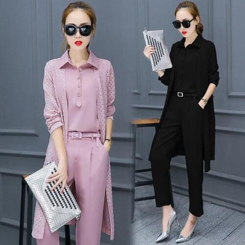 New Women Casual Office Business Suits Formal Work Wear Sets Uniform Styles Elegant Pant Suits 3 pieces sets/womens suits